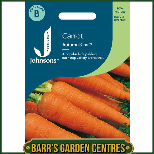 Johnsons - Carrot Autumn King 2 - 1500 Seeds