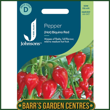 Johnsons - Pepper (hot) Biquino Red - 10 Seeds