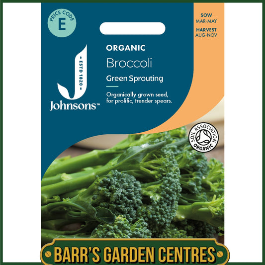 Johnsons - Organic Vegetable - Broccoli Green Sprouting - 150 Seeds