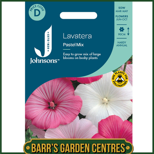 Johnsons - Lavatera Pastel Mix - 75 Seeds