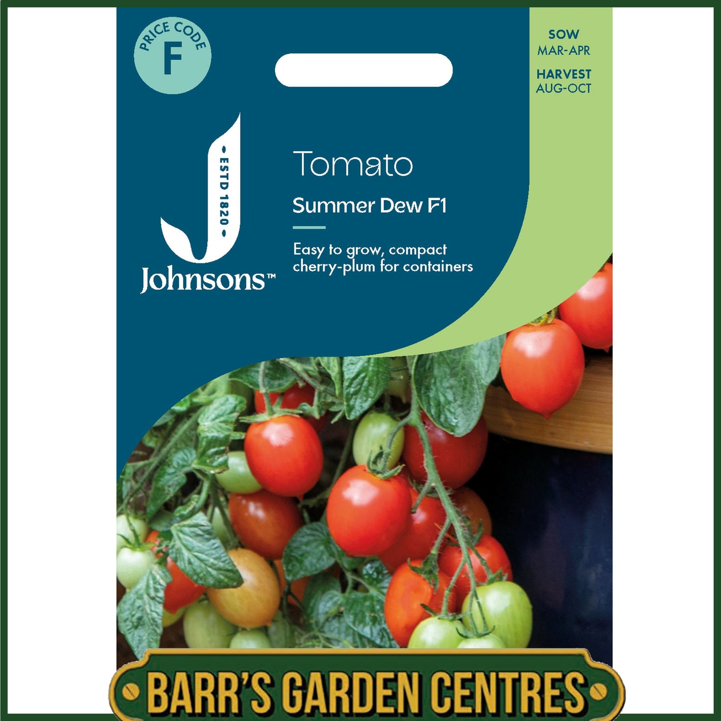 Johnsons - Tomato Summer Dew F1 - 10 Seeds