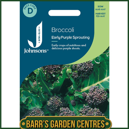 Johnsons - Broccoli Early Purple Sprouting - 300 Seeds