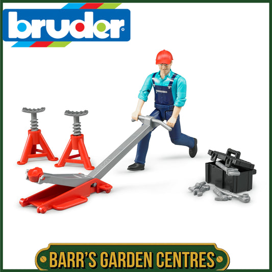 BRUDER Figure-Set With Garage Equipment