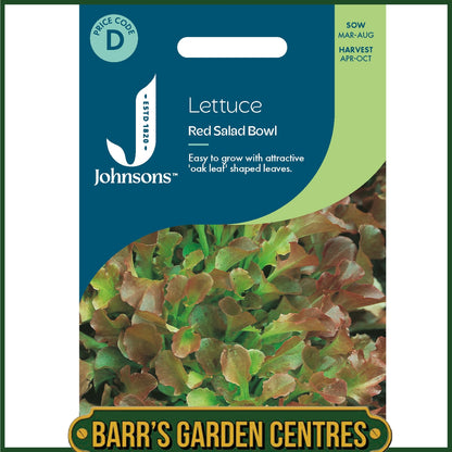 Johnsons - Lettuce Red Salad Bowl - 1000 Seeds