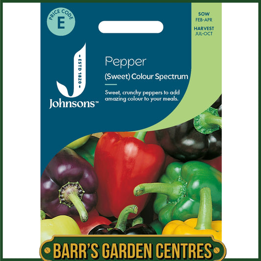 Johnsons - Pepper (sweet) Colour Spectrum - 50 Seeds