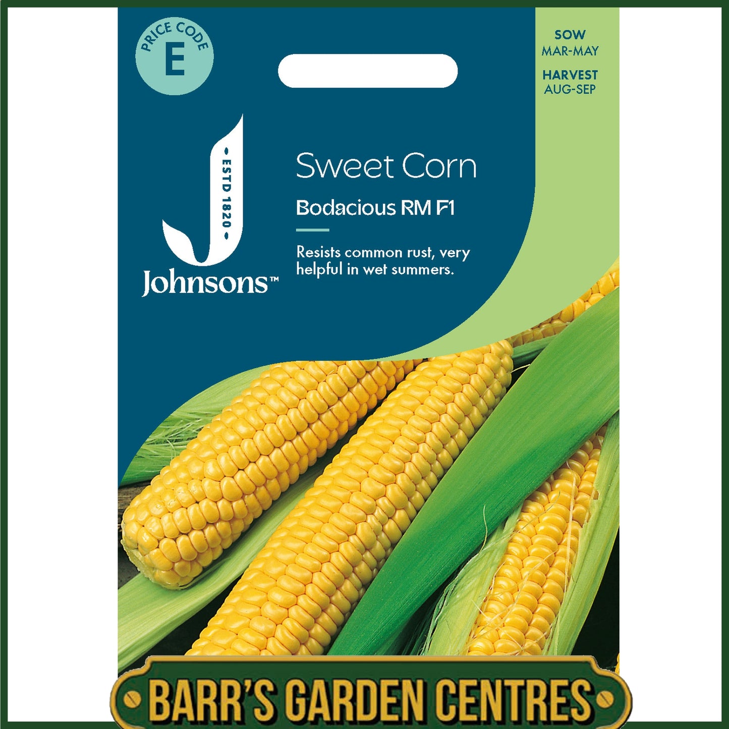 Johnsons - Sweet Corn Bodacious Rm F1 - 25 Seeds