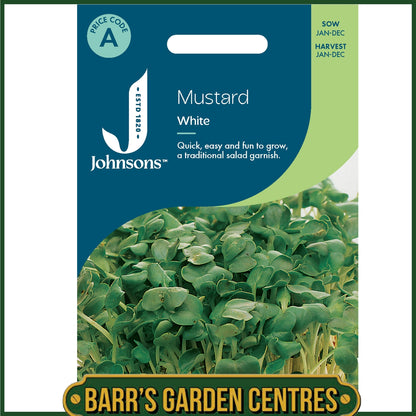 Johnsons -  Mustard White - 1750 Seeds