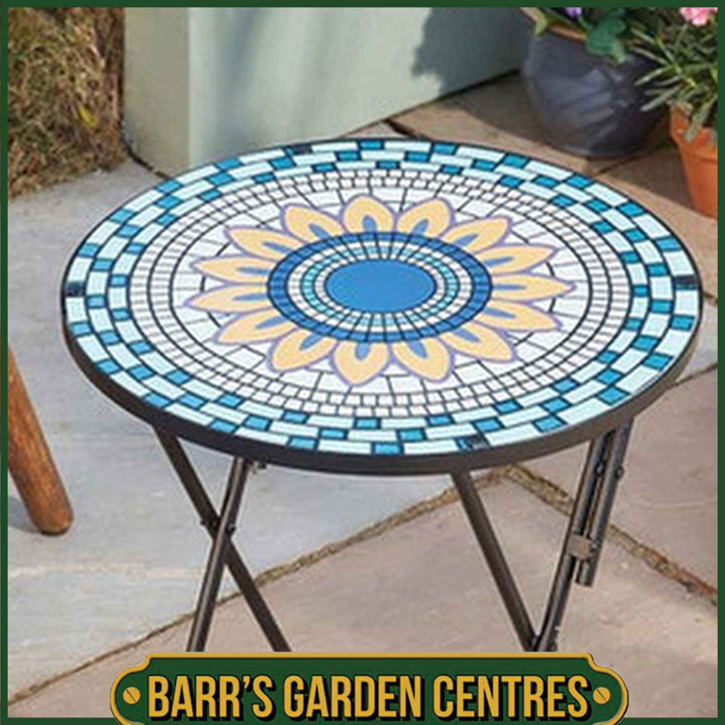 Smart Garden Round Foldable Garden Table - Mosaic