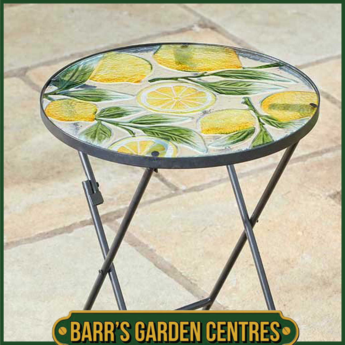 Smart Garden Round Foldable Garden Table - Lemon