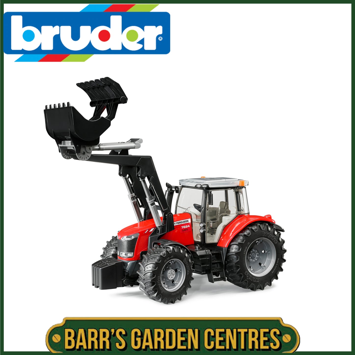 BRUDER Massey Ferguson 7624 with frontloader