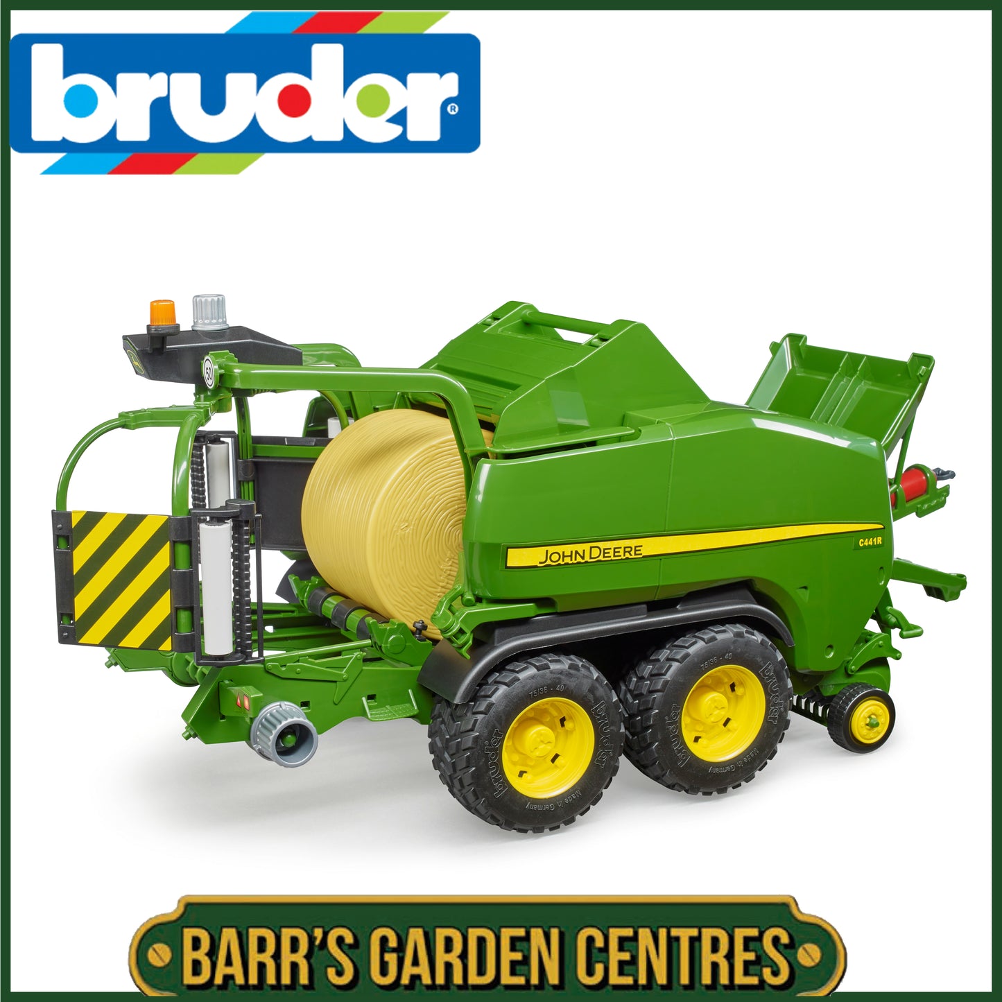 BRUDER John Deere C441R round bales press