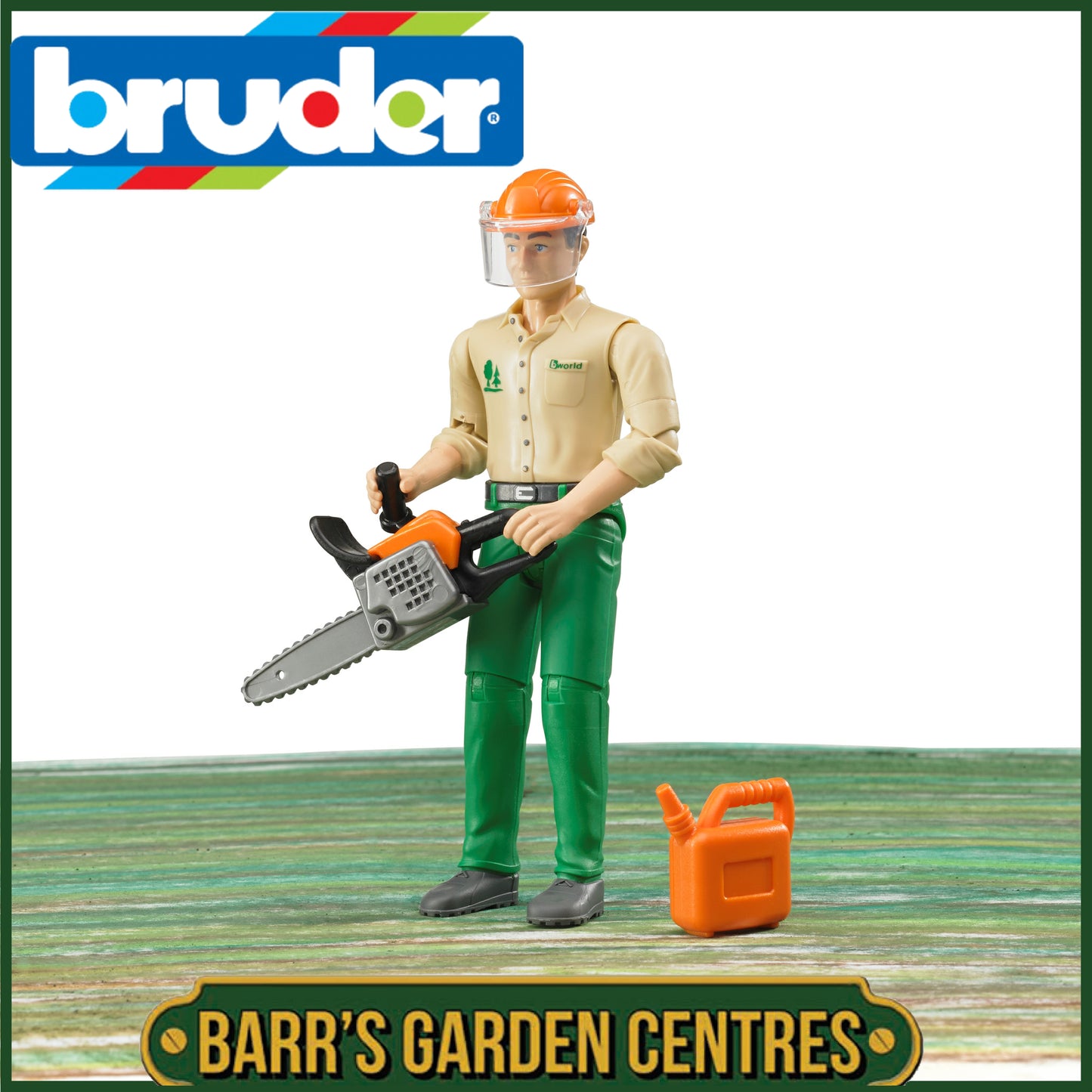 BRUDER Forestry Worker With Accessories