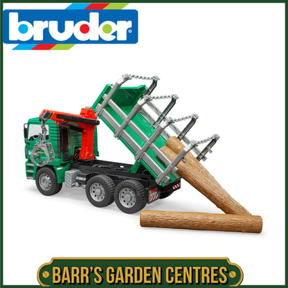 BRUDER MAN Timber Truck With Loading Crane