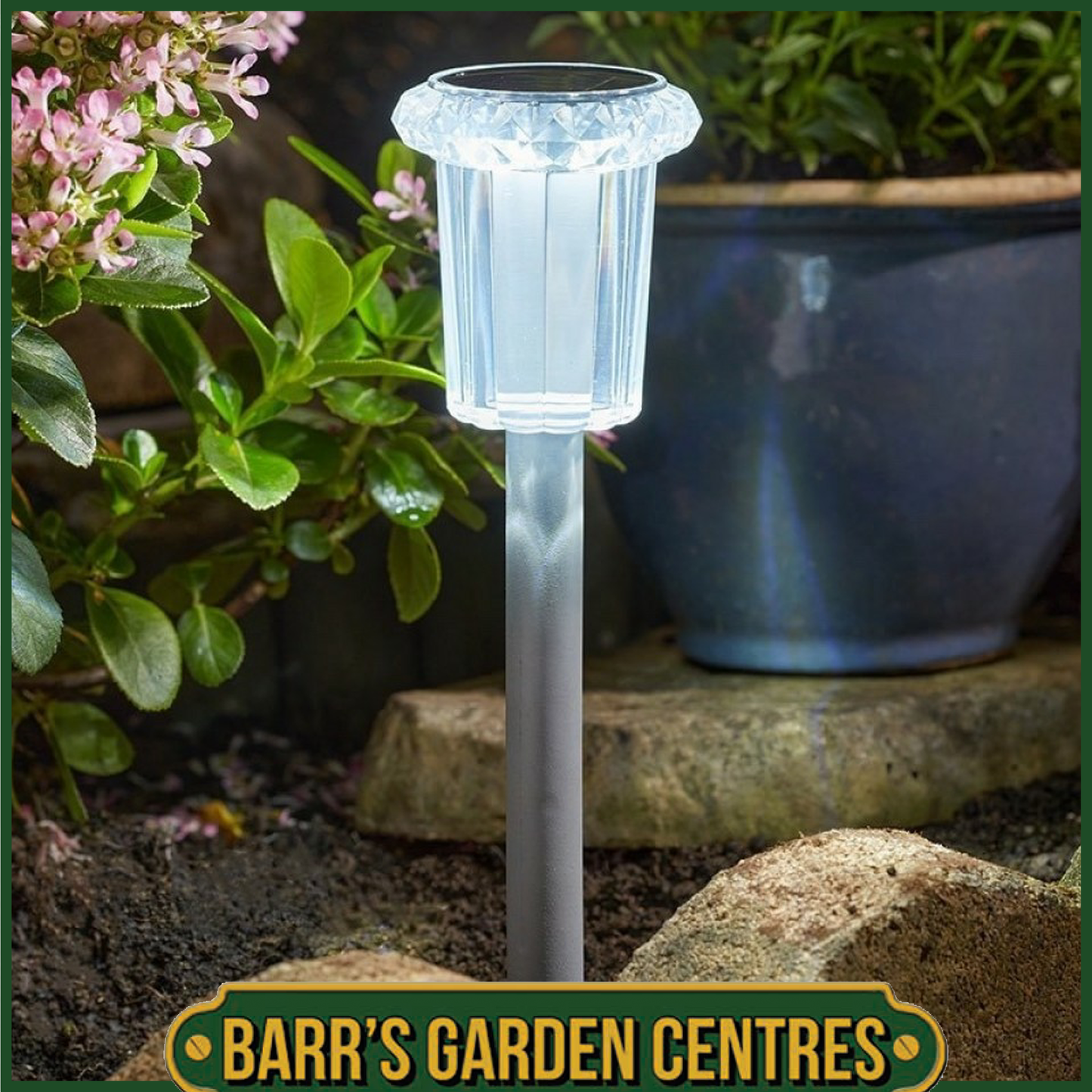 Smart Solar 4PK Solar Raylite Cool White Stake Lights