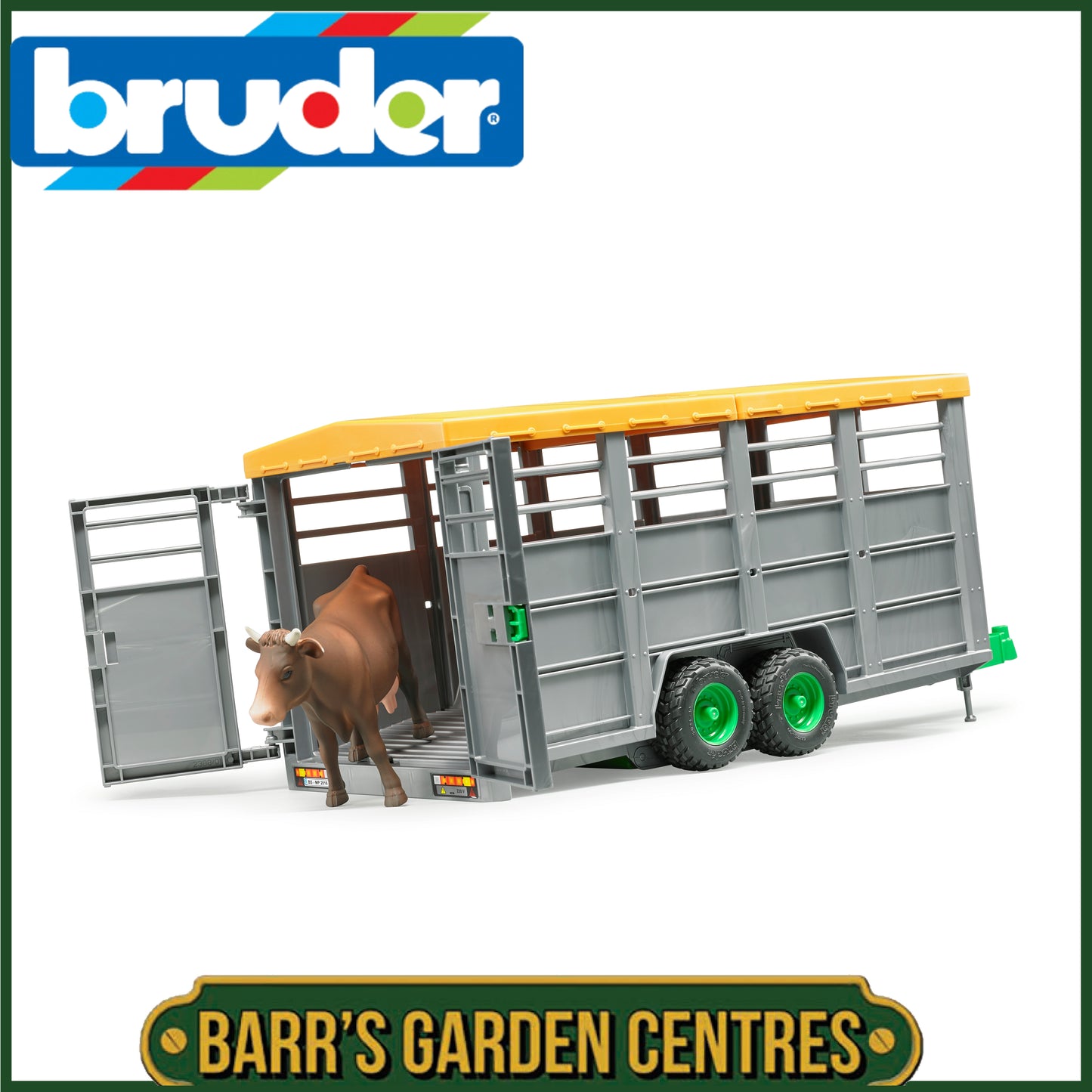 BRUDER Livestock trailer with 1 cow