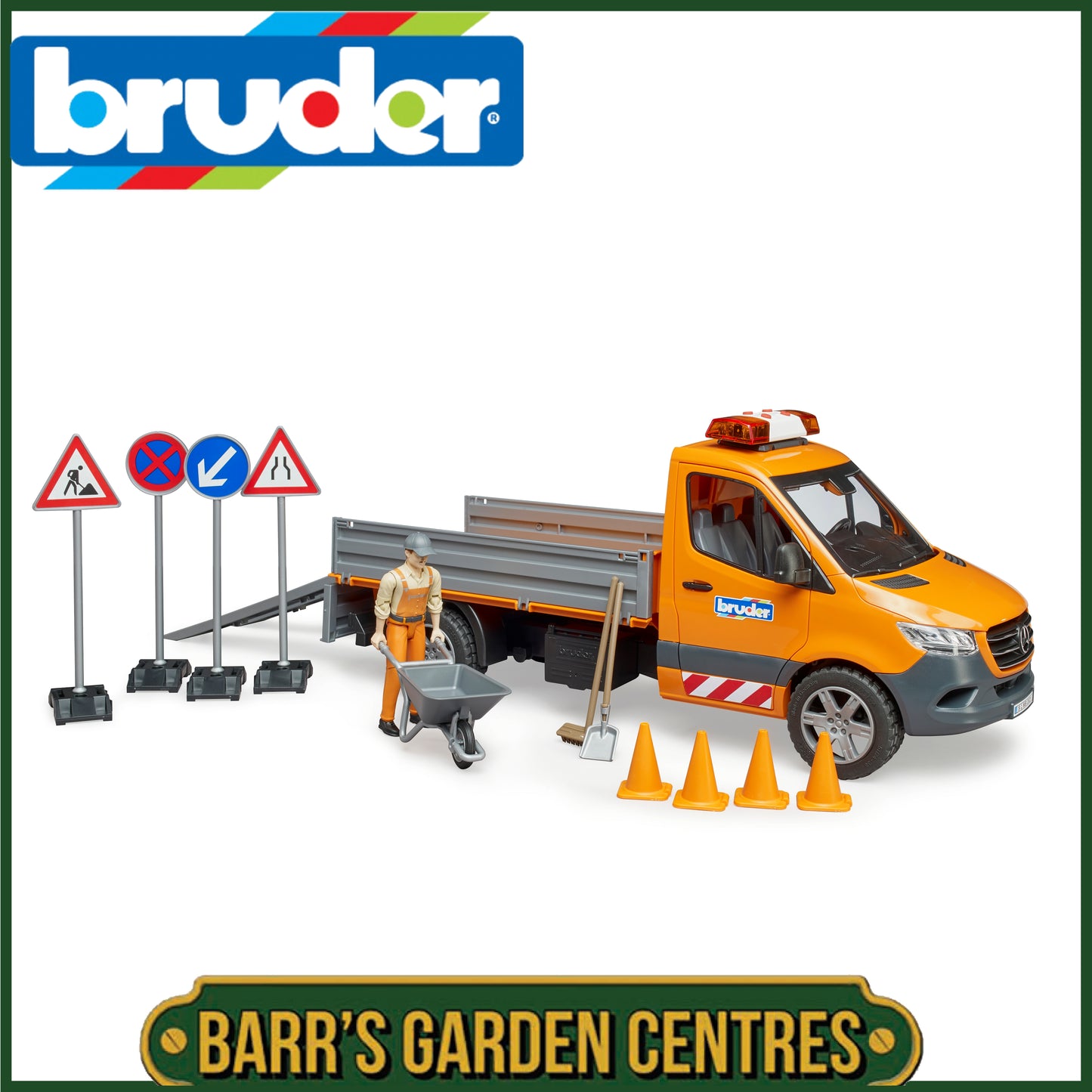 BRUDER MB Sprinter Municipal Vehicle Including Light and Sound Module, Driver and Accessories