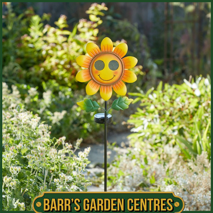 Smart Solar Blinkin, Smiling Sunflower Stake