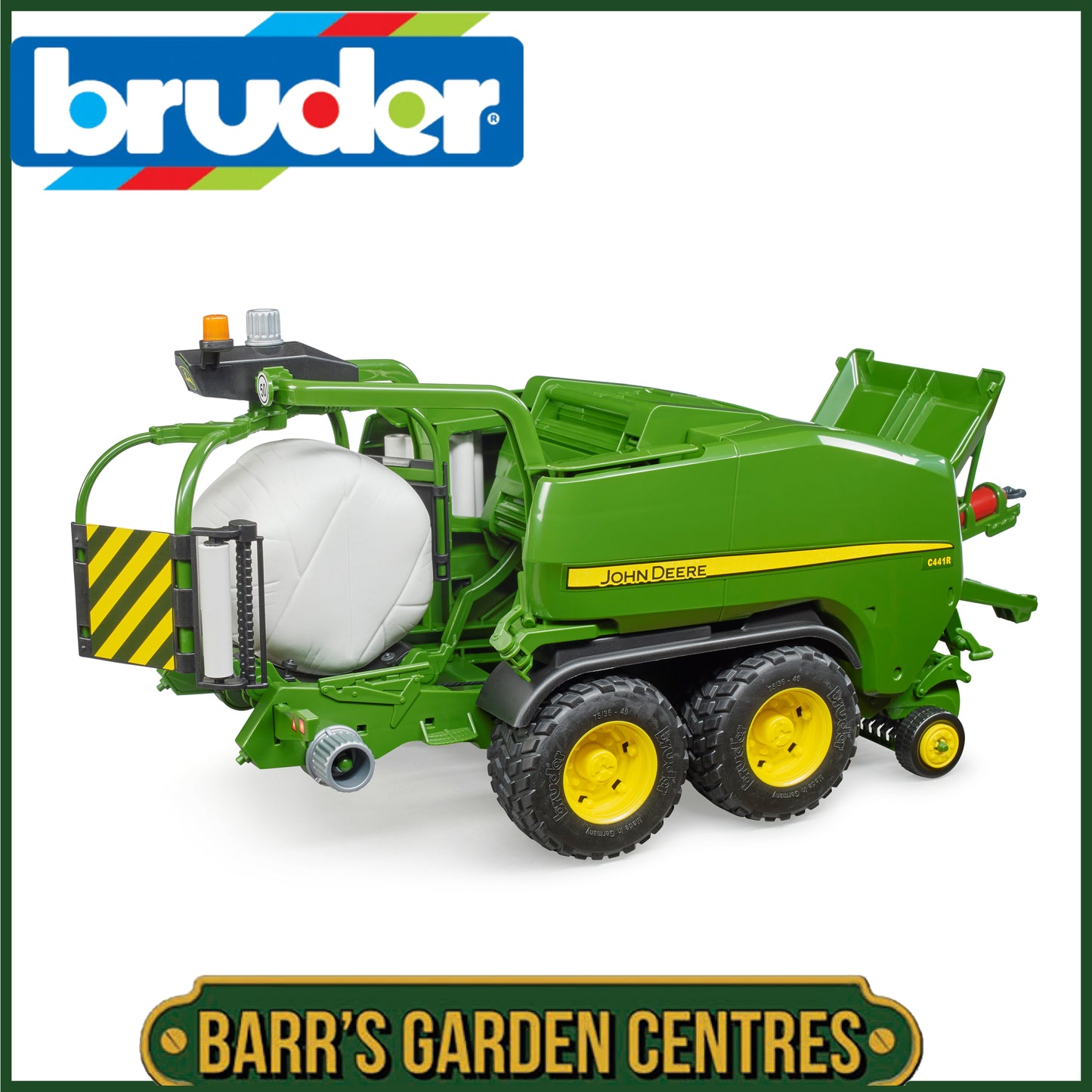 BRUDER John Deere C441R round bales press