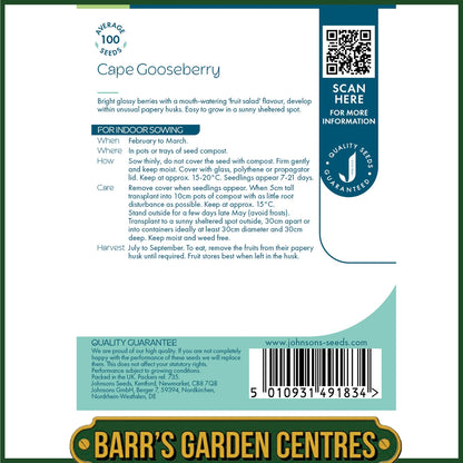 Johnsons - Cape Gooseberry - 100 Seeds