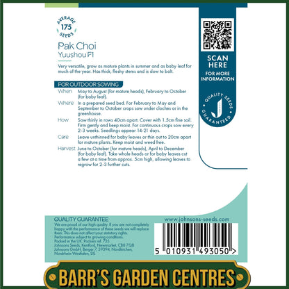 Johnsons - Pak Choi Yuushou F1 - 175 Seeds