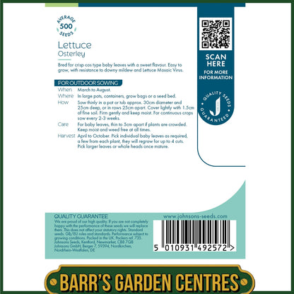 Johnsons - Lettuce Osterley - 500 Seeds