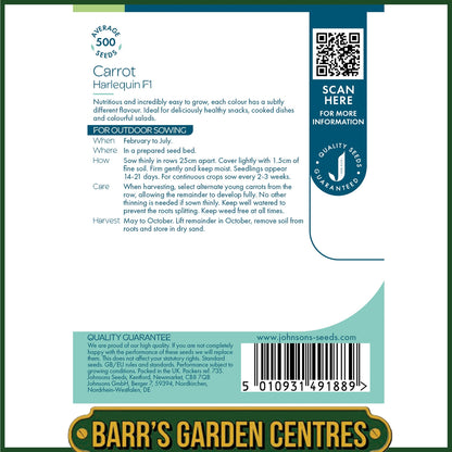 Johnsons - Carrot Harlequin F1 - 500 Seeds