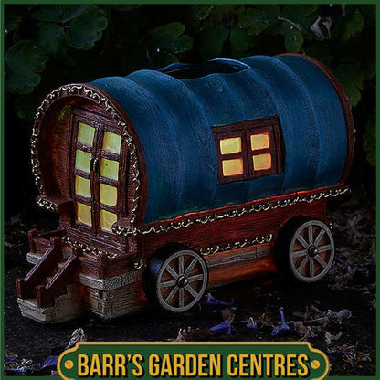 The Elveden Collection Solar Powered Gypsy Rose Caravan