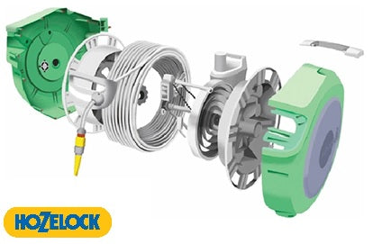 Hozelock - Auto Reel 25m or 40m with attachments, Nozzle & Spray Gun