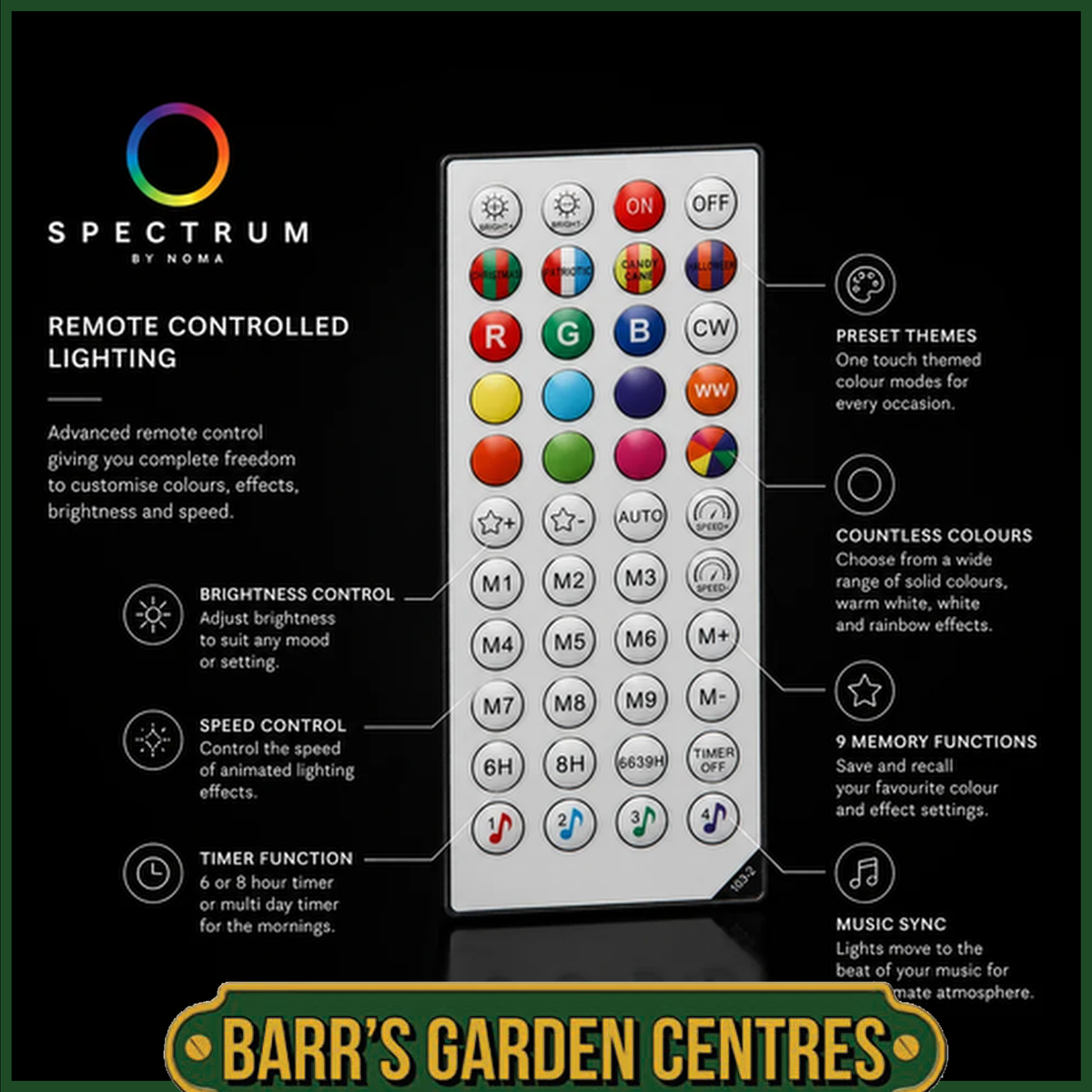 Noma Spectrum Berry String Lights
