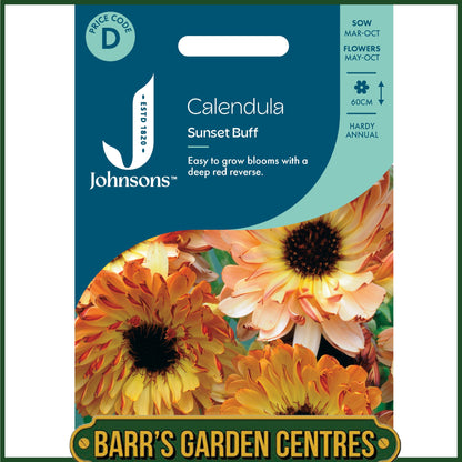Johnsons - Calendula Sunset Buff - 100 Seeds
