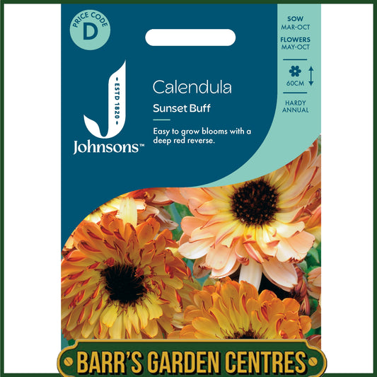 Johnsons - Calendula Sunset Buff - 100 Seeds