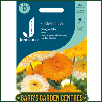 Johnsons - Calendula Kinglet Mix - 100 Seeds