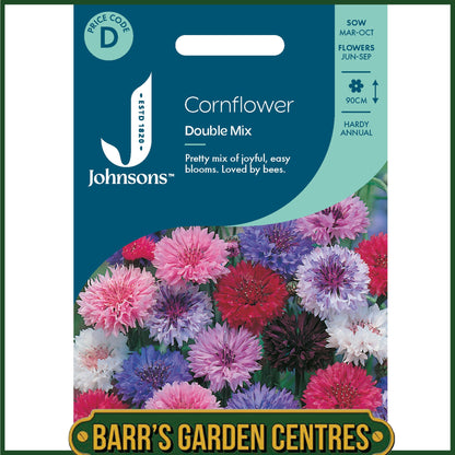 Johnsons - Cornflower Double Mix - 300 Seeds
