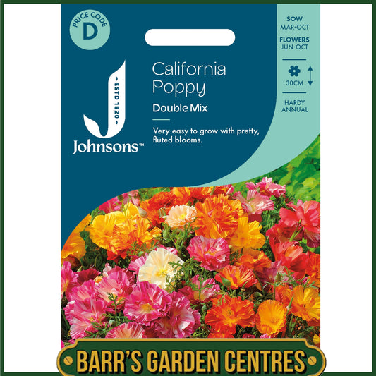 Johnsons - California Poppy Double Mix - 450 Seeds
