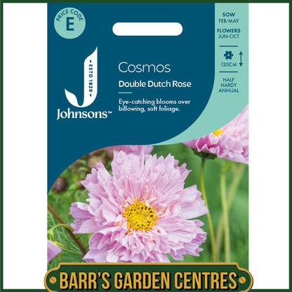 Johnsons - Cosmos Double Dutch Rose - 50 Seeds