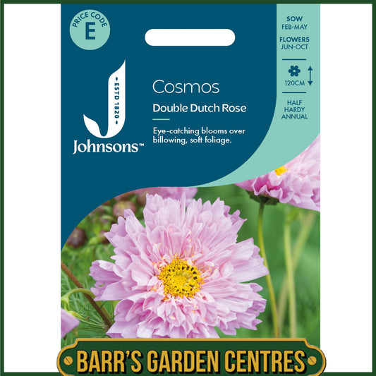 Johnsons - Cosmos Double Dutch Rose - 50 Seeds