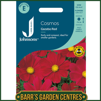 Johnsons - Cosmos Gazebo Red - 75 Seeds