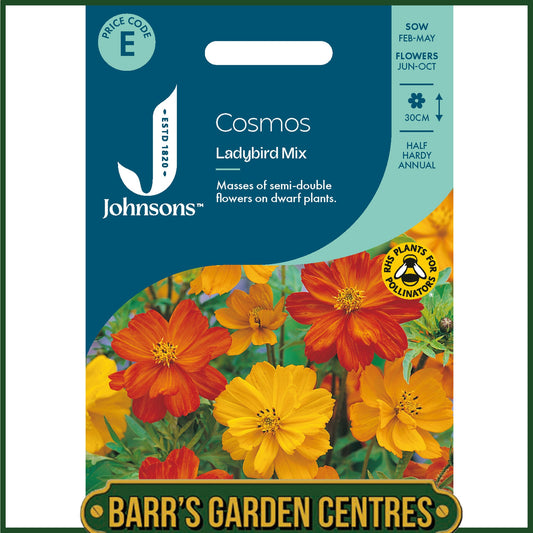 Johnsons - Cosmos Ladybird Mix - 50 Seeds