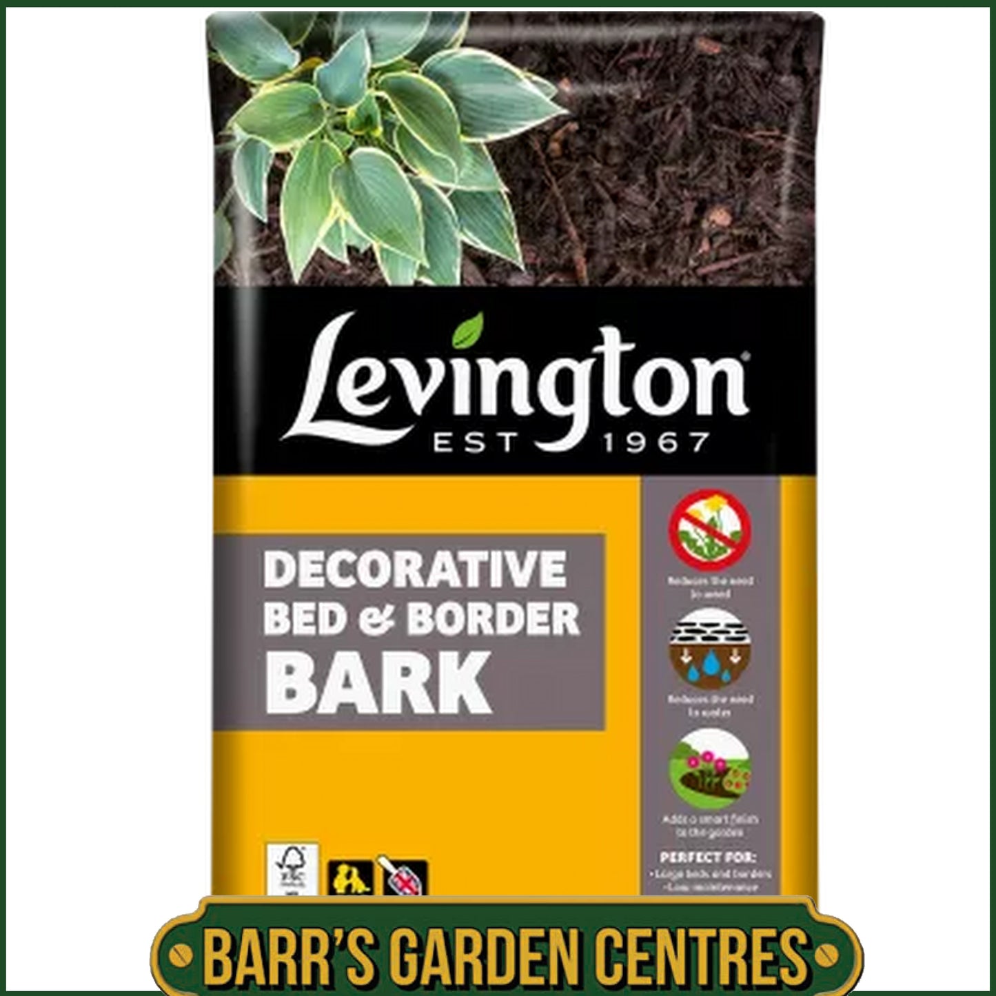 Levington® Decorative Bed & Border Bark 75 Litre