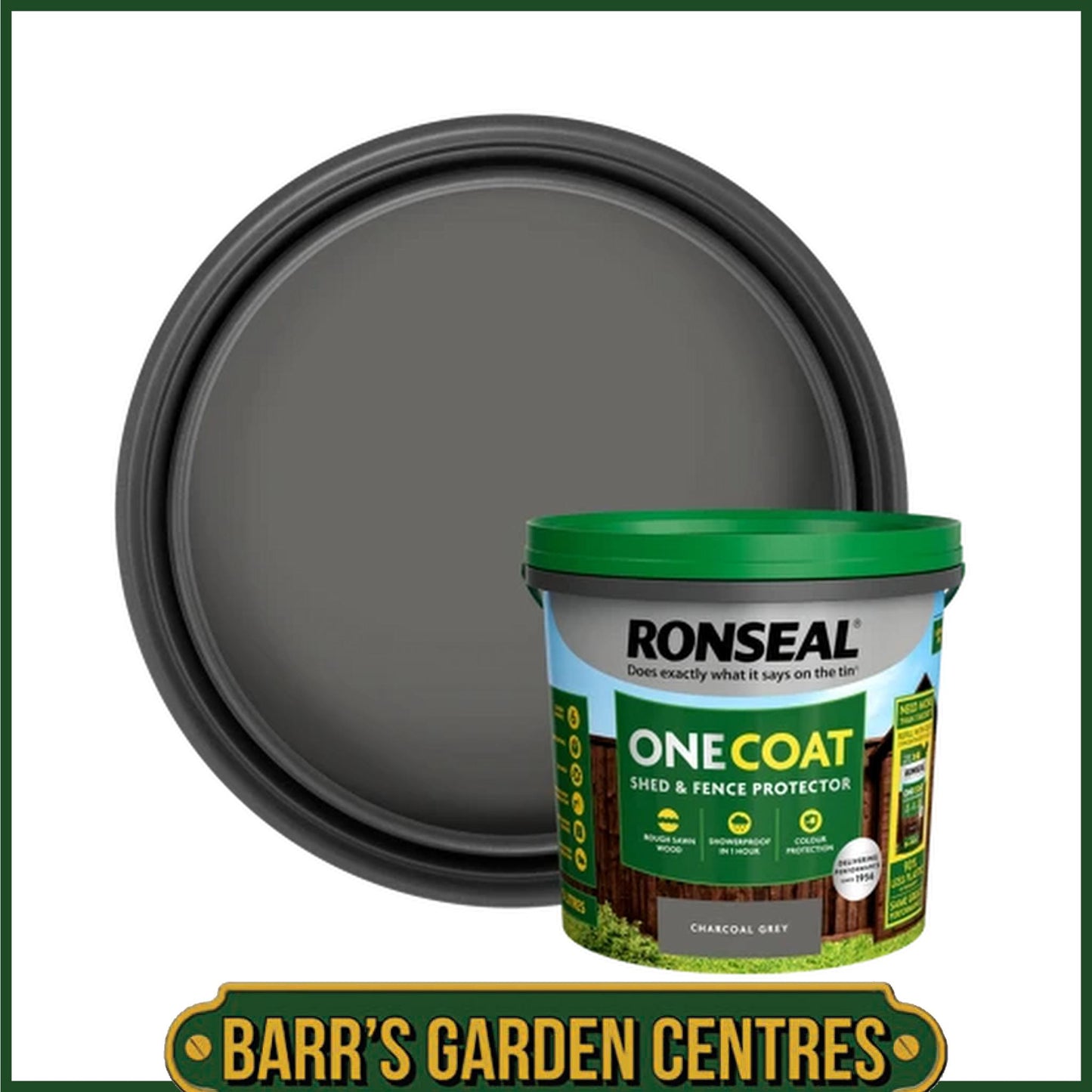 Ronseal Charcoal Grey Coat Shed & Fence Protector 5L