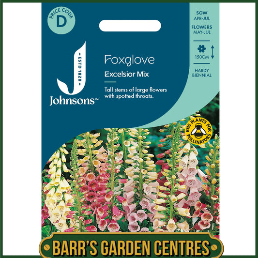 Johnsons - Foxglove Excelsior Mix - 2500 Seeds