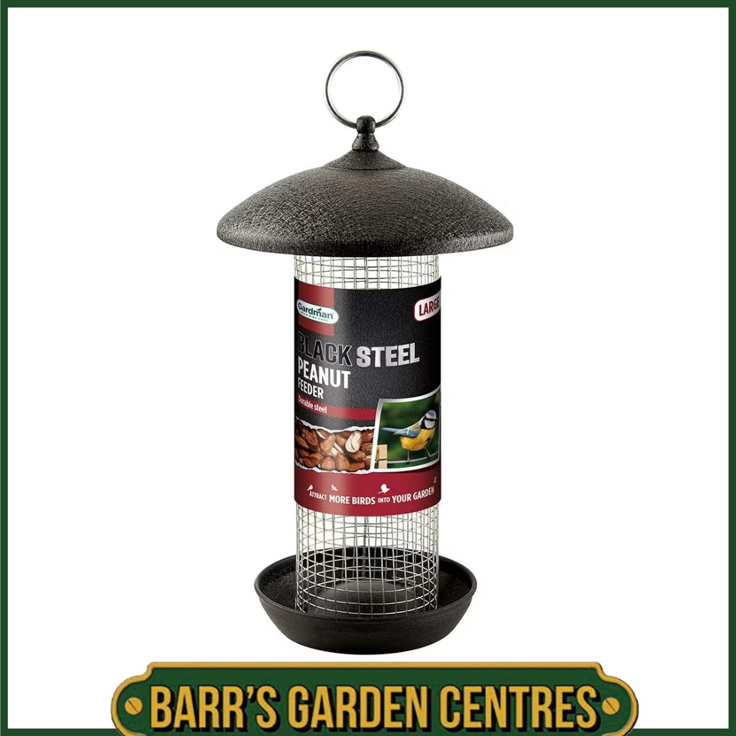 Gardman Black Steel Large Peanut Feeder