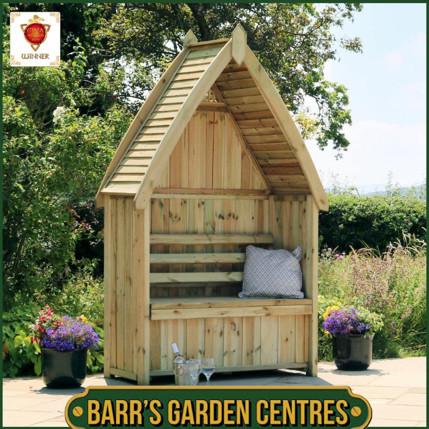 Cheltenham Garden Arbour with Storage Box