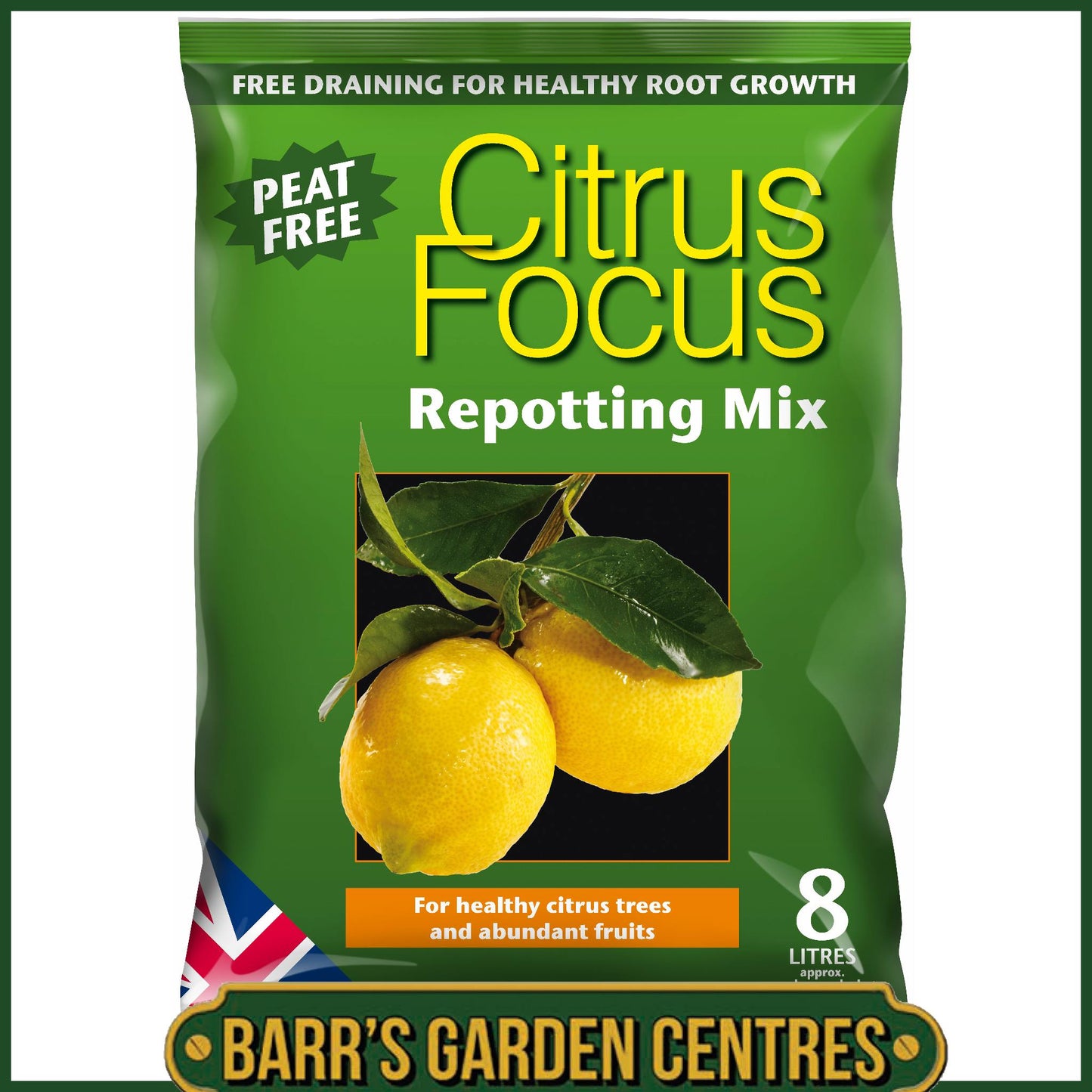 Citrus Focus Repotting Mix Peat Free 8 Litre