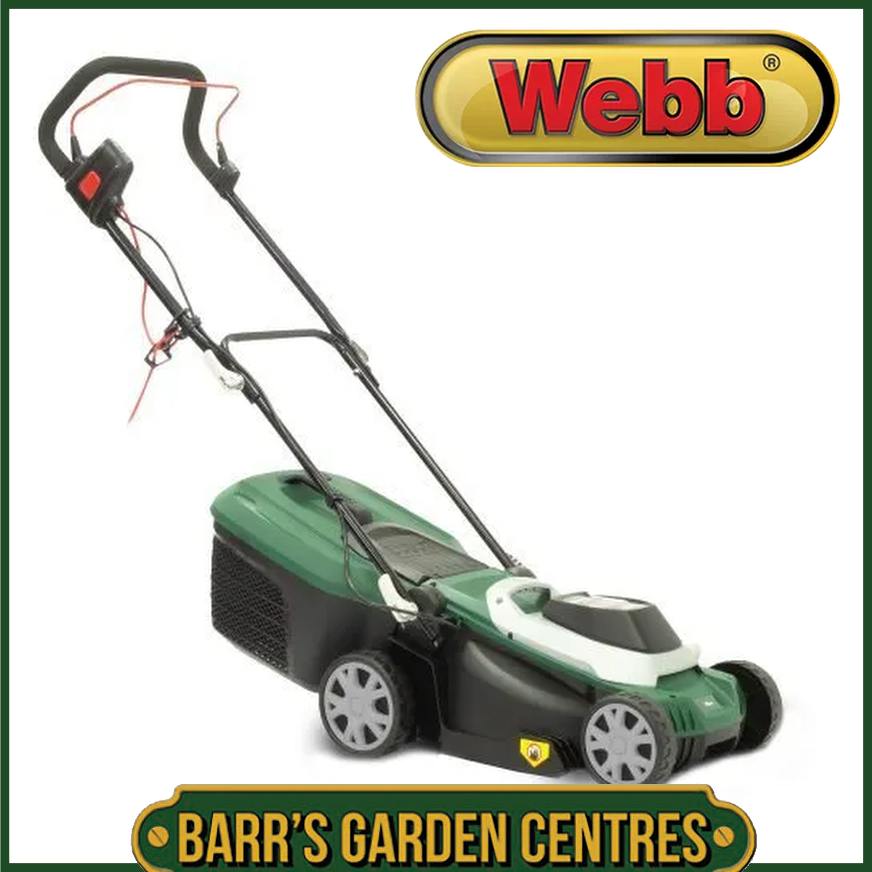 Webb WEER33RR Supreme 33cm Electric Rotary Lawnmower with Rear Roller