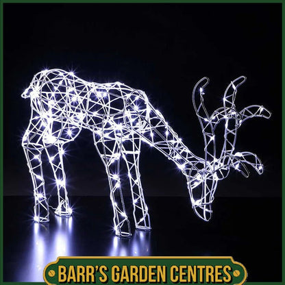 Noma 40cm White Flexi Wire Frame Tatton Grazing Deer