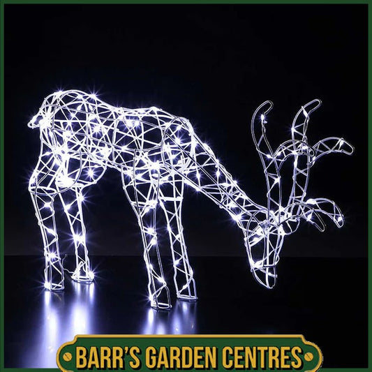 Noma 60cm White Flexi Wire Frame Tatton Standing Deer