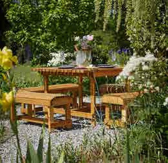 Tom Chambers Coxwald Table and Bench set