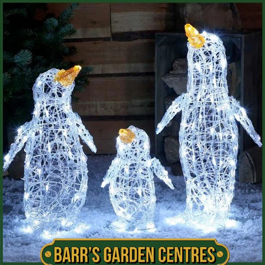 Noma 60cm Spun Acrylic Penguin Family