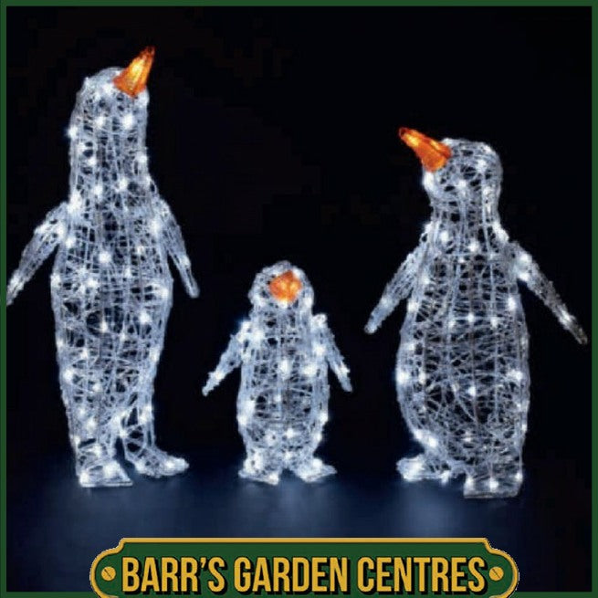 Noma 60cm Spun Acrylic Penguin Family